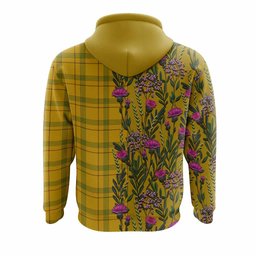ScotsTee Shop Scottish Houston Family Crest Tartan Hoodie Scottish Thistle Flower Half Style