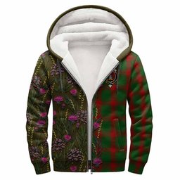 ScotsTee Shop Scottish Middleton Family Crest Tartan Hoodie Scottish Thistle Flower Half Style