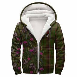 ScotsTee Shop Scottish Murphy Family Crest Tartan Hoodie Scottish Thistle Flower Half Style