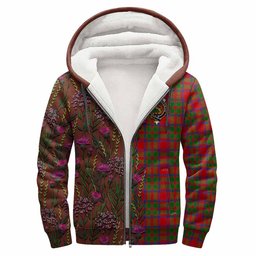 ScotsTee Shop Scottish MacKintosh (McKintosh) Family Crest Tartan Hoodie Scottish Thistle Flower Half Style
