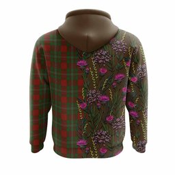 ScotsTee Shop Scottish Strange (Strang) Family Crest Tartan Hoodie Scottish Thistle Flower Half Style