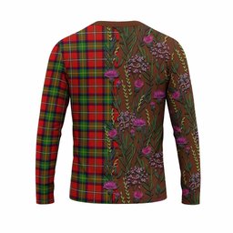 ScotsTee Shop Scottish Boyd Family Crest Tartan T-shirt Scottish Thistle Flower Half Style