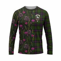 ScotsTee Shop Scottish Cochrane Family Crest Tartan T-shirt Scottish Thistle Flower Half Style