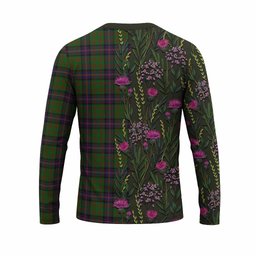 ScotsTee Shop Scottish Cochrane Family Crest Tartan T-shirt Scottish Thistle Flower Half Style