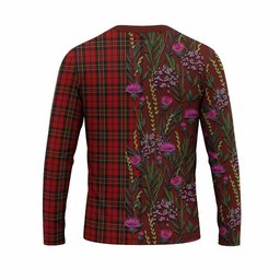 ScotsTee Shop Scottish Brodie Family Crest Tartan T-shirt Scottish Thistle Flower Half Style