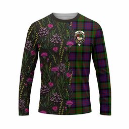 ScotsTee Shop Scottish Coull Family Crest Tartan T-shirt Scottish Thistle Flower Half Style