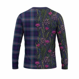 ScotsTee Shop Scottish Nevoy Family Crest Tartan T-shirt Scottish Thistle Flower Half Style