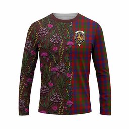 ScotsTee Shop Scottish Gow Family Crest Tartan T-shirt Scottish Thistle Flower Half Style
