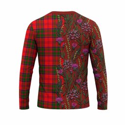 ScotsTee Shop Scottish Heron Family Crest Tartan T-shirt Scottish Thistle Flower Half Style