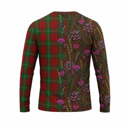 ScotsTee Shop Scottish Lennox Family Crest Tartan T-shirt Scottish Thistle Flower Half Style