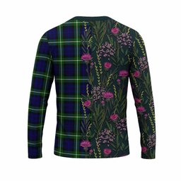 ScotsTee Shop Scottish Lammie Family Crest Tartan T-shirt Scottish Thistle Flower Half Style