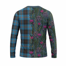 ScotsTee Shop Scottish Horsburgh Family Crest Tartan T-shirt Scottish Thistle Flower Half Style