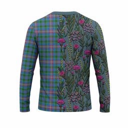 ScotsTee Shop Scottish Ralston Family Crest Tartan T-shirt Scottish Thistle Flower Half Style