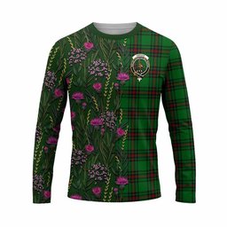 ScotsTee Shop Scottish Orrock Family Crest Tartan T-shirt Scottish Thistle Flower Half Style