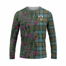 ScotsTee Shop Scottish Paisley Family Crest Tartan T-shirt Scottish Thistle Flower Half Style