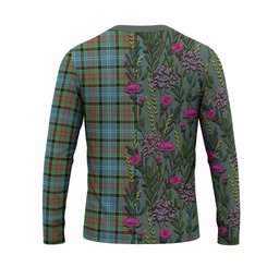 ScotsTee Shop Scottish Paisley Family Crest Tartan T-shirt Scottish Thistle Flower Half Style