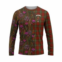 ScotsTee Shop Scottish Scott Family Crest Tartan T-shirt Scottish Thistle Flower Half Style