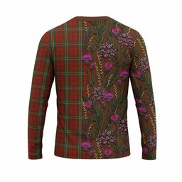 ScotsTee Shop Scottish Scott Family Crest Tartan T-shirt Scottish Thistle Flower Half Style