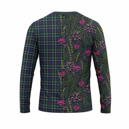 ScotsTee Shop Scottish Allardice Family Crest Tartan T-shirt Scottish Thistle Flower Half Style