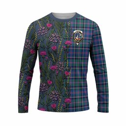 ScotsTee Shop Scottish Cooper Family Crest Tartan T-shirt Scottish Thistle Flower Half Style