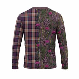 ScotsTee Shop Scottish Carnegie Family Crest Tartan T-shirt Scottish Thistle Flower Half Style