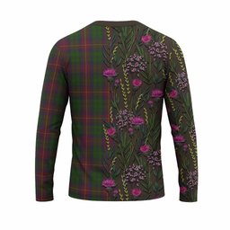 ScotsTee Shop Scottish Cairns Family Crest Tartan T-shirt Scottish Thistle Flower Half Style