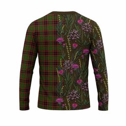 ScotsTee Shop Scottish Buchan Family Crest Tartan T-shirt Scottish Thistle Flower Half Style