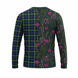 ScotsTee Shop Scottish Baillie (Bailey) Family Crest Tartan T-shirt Scottish Thistle Flower Half Style