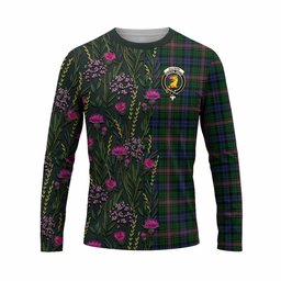 ScotsTee Shop Scottish Allison Family Crest Tartan T-shirt Scottish Thistle Flower Half Style