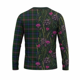 ScotsTee Shop Scottish Allison Family Crest Tartan T-shirt Scottish Thistle Flower Half Style