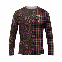 ScotsTee Shop Scottish Christie Family Crest Tartan T-shirt Scottish Thistle Flower Half Style