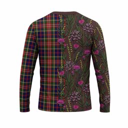 ScotsTee Shop Scottish Christie Family Crest Tartan T-shirt Scottish Thistle Flower Half Style