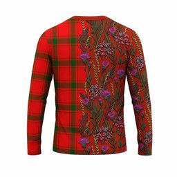 ScotsTee Shop Scottish Darroch Family Crest Tartan T-shirt Scottish Thistle Flower Half Style