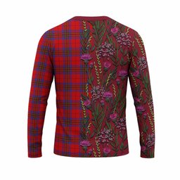 ScotsTee Shop Scottish Leslie Family Crest Tartan T-shirt Scottish Thistle Flower Half Style