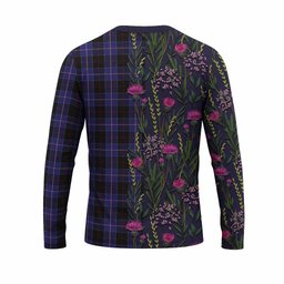ScotsTee Shop Scottish Dunlop Family Crest Tartan T-shirt Scottish Thistle Flower Half Style