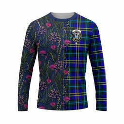 ScotsTee Shop Scottish Hope Family Crest Tartan T-shirt Scottish Thistle Flower Half Style