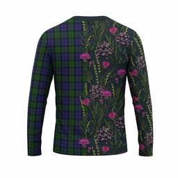 ScotsTee Shop Scottish Dundas Family Crest Tartan T-shirt Scottish Thistle Flower Half Style