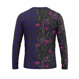 ScotsTee Shop Scottish Elliot Family Crest Tartan T-shirt Scottish Thistle Flower Half Style