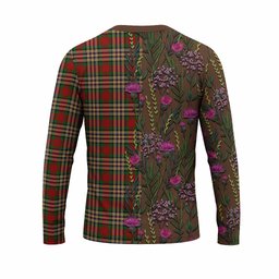 ScotsTee Shop Scottish MacGill (MakGill) Family Crest Tartan T-shirt Scottish Thistle Flower Half Style