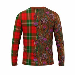 ScotsTee Shop Scottish Gartshore Family Crest Tartan T-shirt Scottish Thistle Flower Half Style