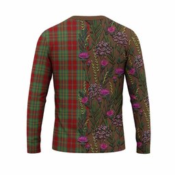 ScotsTee Shop Scottish Leask Family Crest Tartan T-shirt Scottish Thistle Flower Half Style