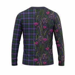 ScotsTee Shop Scottish Hunter (Hunterston) Family Crest Tartan T-shirt Scottish Thistle Flower Half Style