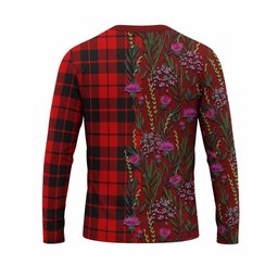 ScotsTee Shop Scottish Hogg (Hog) Family Crest Tartan T-shirt Scottish Thistle Flower Half Style