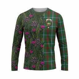 ScotsTee Shop Scottish Gayre Family Crest Tartan T-shirt Scottish Thistle Flower Half Style