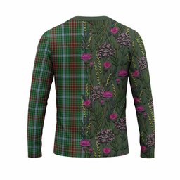 ScotsTee Shop Scottish Gayre Family Crest Tartan T-shirt Scottish Thistle Flower Half Style