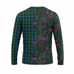 ScotsTee Shop Scottish Lyon Family Crest Tartan T-shirt Scottish Thistle Flower Half Style