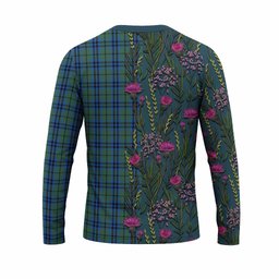 ScotsTee Shop Scottish Keith Family Crest Tartan T-shirt Scottish Thistle Flower Half Style