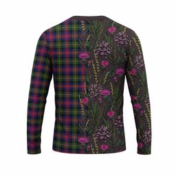 ScotsTee Shop Scottish Logan Family Crest Tartan T-shirt Scottish Thistle Flower Half Style