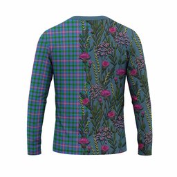 ScotsTee Shop Scottish Pitcairn Family Crest Tartan T-shirt Scottish Thistle Flower Half Style