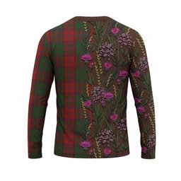 ScotsTee Shop Scottish Stewart (Stuart) of Appin Family Crest Tartan T-shirt Scottish Thistle Flower Half Style